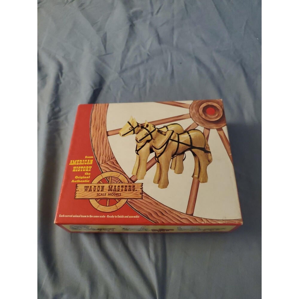 Craft Master Wagon Masters Horse Team Old West Wooden Kit Model